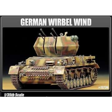 Academy Flakpanzer Wirbelwind 1:35 Scale Plastic Model Building Kit