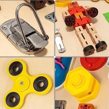 NILUTO Montessori Busy Board for Toddlers 1-4 Years