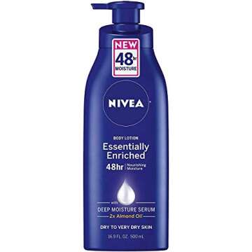 Nivea Lotion Essentially Enriched 16.9 Ounce Pump, 6 Pack - Ultimate Hydration for Very Dry Skin