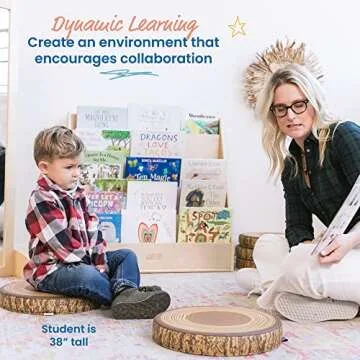 ECR4Kids SoftZone Tree Polyurethane Foam Floor Cushions, Flexible Seating, Chocolate, 6-Pack