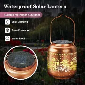 Mothers Day Solar Lantern Beautiful Outdoor Gift for Moms
