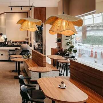 Arturesthome Rustic Pendant Light Fixture, Woven Jute Rope Lampshade Coastal Hanging Lighting, Adjustable Vintage Farmhouse Chandelier Lamp Shade for Kitchen Island Dining Room