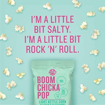 Angie's BOOMCHICKAPOP Light Kettle Corn - 12-Pack Delightful Snack
