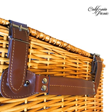 Complete Picnic Basket Set for 4 | Durable & Elegant Supplies