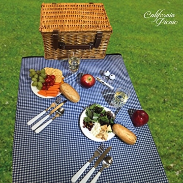 Complete Picnic Basket Set for 4 | Durable & Elegant Supplies