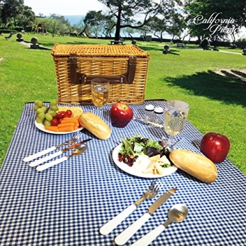 Complete Picnic Basket Set for 4 | Durable & Elegant Supplies