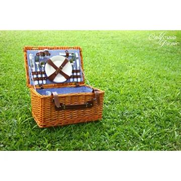 Complete Picnic Basket Set for 4 | Durable & Elegant Supplies