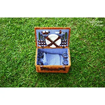 Complete Picnic Basket Set for 4 | Durable & Elegant Supplies