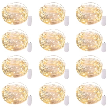 Brightown LED Fairy String Lights 12 Pack Waterproof