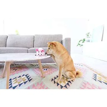 Outward Hound Fattiez Pig Plush Squeaky Dog Toy for Pets