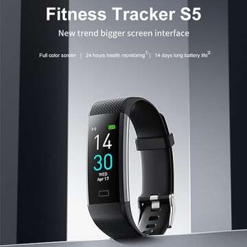 BrilliantHouse Waterproof Fitness Tracker for Health & Activity