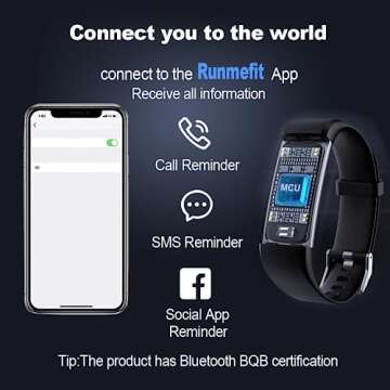 BrilliantHouse Waterproof Fitness Tracker for Health & Activity