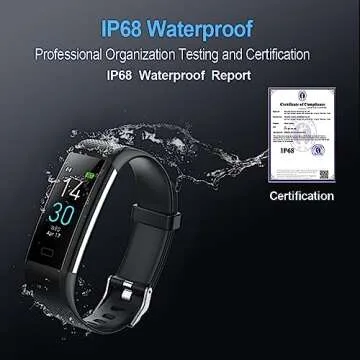 BrilliantHouse Waterproof Fitness Tracker for Health & Activity