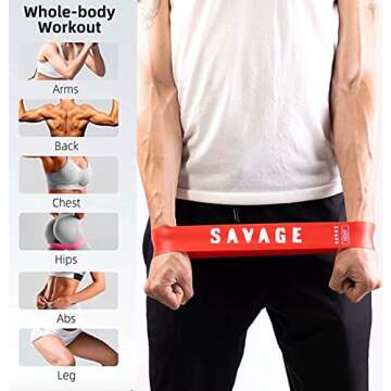 Resistance Bands for Working Out and Core Sliders | Home Gym Equipment Workout Fitness Equipment Elastic Exercise Bands Mini for Glute Leg