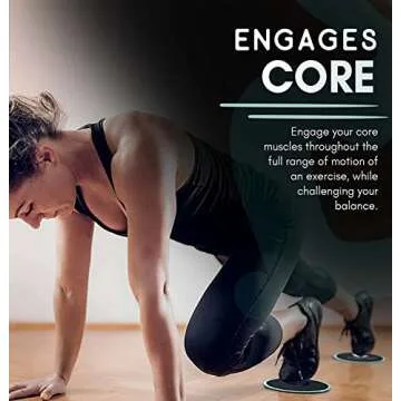 Resistance Bands for Working Out and Core Sliders | Home Gym Equipment Workout Fitness Equipment Elastic Exercise Bands Mini for Glute Leg