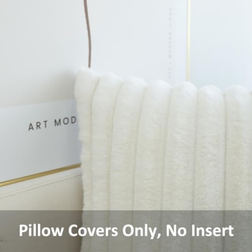 Soft JOJUSIS Faux Fur Pillow Covers for Stylish Decor