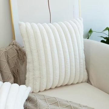 Soft JOJUSIS Faux Fur Pillow Covers for Stylish Decor