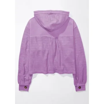 MISSACTIVER Cropped Hooded Shacket for Women - Stylish Fall Wear