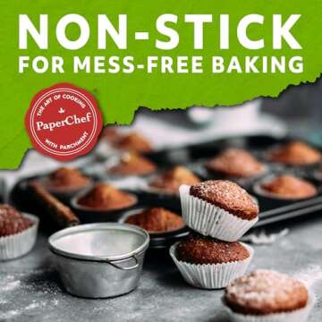 Standard Disposable Paper Cupcake Liners / Baking Cups For Housewarming, 60-ct / Box (Pack of 4)