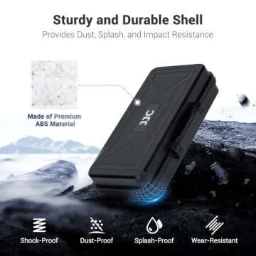 JJC Multi-Function Camera Battery Memory Card Storage Case for 6 SD Card,6 CFexpress Type-B/XQD Cards,5 CFexpress Type-A Cards,8 AA Batteries,3 Camera Batteries Holder Box for LP-E6 NP-FZ100 NPW235