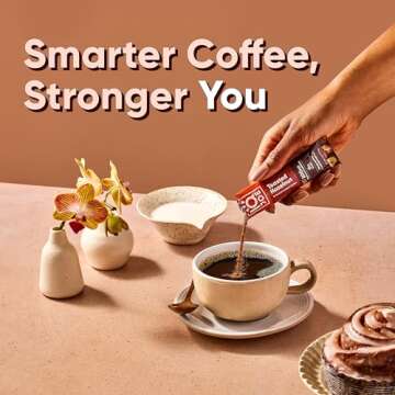 IQJOE Instant Mushroom Coffee Packets with Lion’s Mane and Magtein Magnesium L-Threonate - New Var...