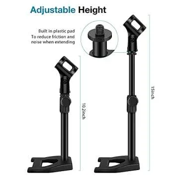 InnoGear Weighted Desktop Microphone Stand with Shock Mount