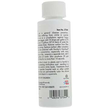 Kordon Methylene Blue Disease Preventative – Safe for Freshwater & Saltwater Aquariums, Prevents Fungal Infections & Treats Parasites, Reduces Fish Stress, 4-Ounces