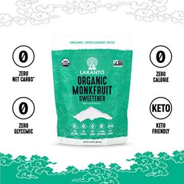 Lakanto Monk Fruit Sweetener - Zero Calorie Sugar Substitute