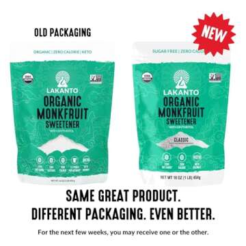 Lakanto Monk Fruit Sweetener - Zero Calorie Sugar Substitute