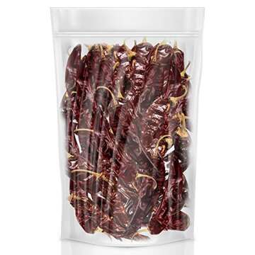 Dried California (Anaheim) Chile Peppers 10oz – Natural and Premium. Great In Mexican Recipes, Sau...
