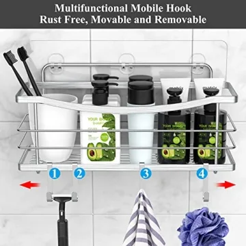 ODesign Rustproof Stainless Steel Shower Caddy Set