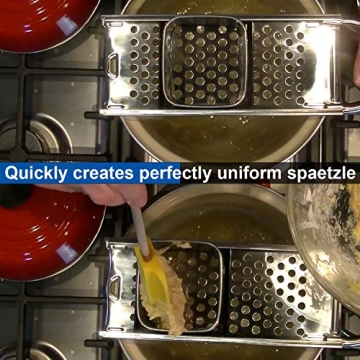 Premium Grade Stainless Steel Spaetzle Maker - Easy to Use