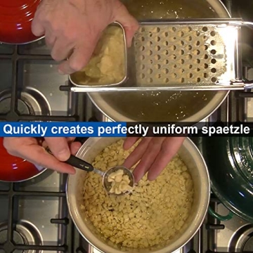 Premium Grade Stainless Steel Spaetzle Maker - Easy to Use