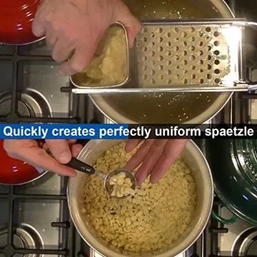 Premium Grade Stainless Steel Spaetzle Maker - Easy to Use