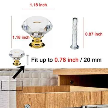 Elegant YourGift Drawer Knobs for Stylish Home Decor