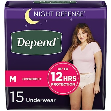 Depend Night Defense Incontinence Underwear for Women - Maximum Overnight Protection