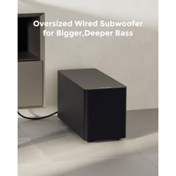 ULTIMEA 5.1CH Surround Sound Bar with Subwoofer