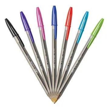 BIC Cristal Xtra Bold Ballpoint Pens, Bold Point (1.6mm) For Vivid And Dramatic Lines, Assorted Colors, 24-Count Pack