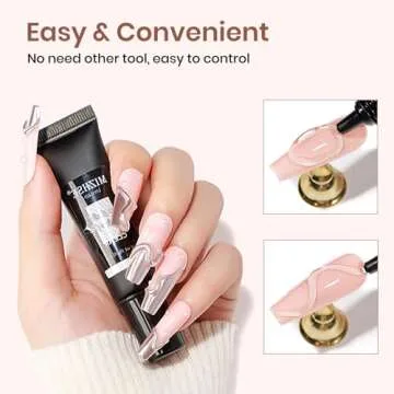 MIZHSE 3D Nail Gel Clear Nail Sculpting Gel for Nail Art 15g Molding Gel for Nails Gel Liner 3D Nail Art 5D Embossed Gel Candy Gel Nail Decoration Manicure Charms