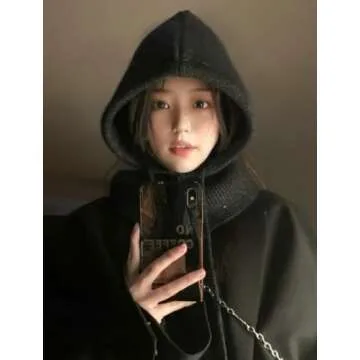 Unisex Knit Beanie with Adjustable Drawstring for Winter Warmth