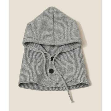 Unisex Knit Beanie with Adjustable Drawstring for Winter Warmth