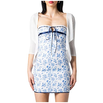 NUFIWI Strapless Off Shoulder Bodycon Mini Dress Sexy Hollow Out Bandeau Tube Dresses Club Party Sho...