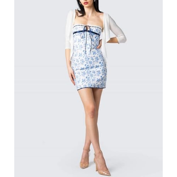 NUFIWI Strapless Bodycon Mini Dress for Summer Style