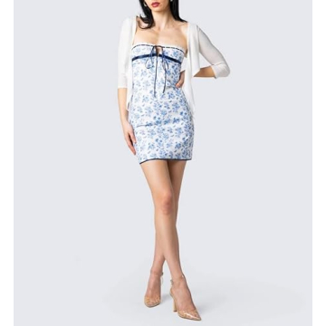 NUFIWI Strapless Bodycon Mini Dress for Summer Style