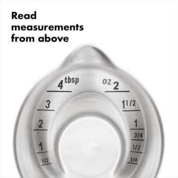 OXO SteeL Angled Measuring Jigger for Easy Pouring and Measuring