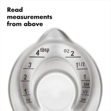 OXO SteeL Angled Measuring Jigger for Easy Pouring and Measuring