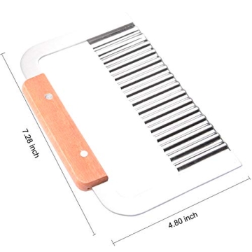 MUZOCT Crinkle Cutter Potato Slicer Tool for Kitchen Prep