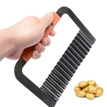 MUZOCT Crinkle Cutter Potato Slicer Tool for Kitchen Prep