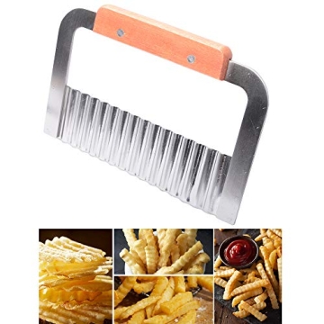 MUZOCT Crinkle Cutter Potato Slicer Tool for Kitchen Prep