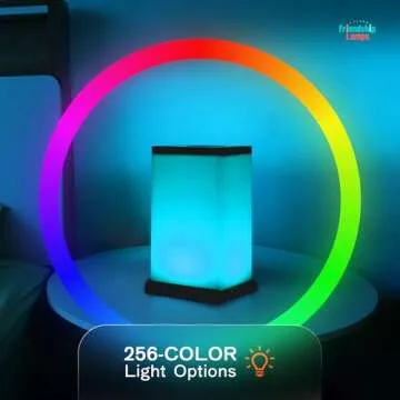 Friendship Lamp® Modern Design - Best Friend Lamps Wi-Fi Touch Lamp LED Light for Long-Distance, Connection, Relationship, Friendship, Gift, Over 200 Colors, App Setup - Single